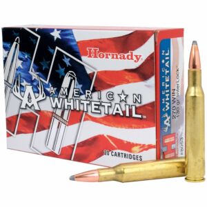 Hornady Ammo, 270 Win 130 Grain BTSP, American Whitetail, 20 Rounds