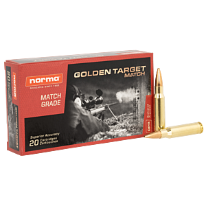 Norma USA Ammo, 308 Win 175 Grain Golden Target, 20 Rounds