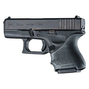 Hogue Grips, Glock 26/27 Gen3/4 HandAll Beavertail Grip Sleeve, Black