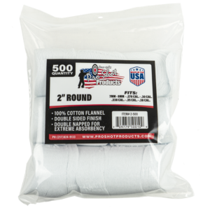 ProShot Patches .270 - .38 Cal 2" 500 Count