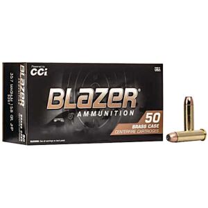 Blazer Ammo, 357 Mag 158 Grain JHP, 50 Rounds