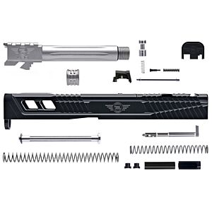 L2D Combat, Catalyst Glock 19 GEN5 Complete Upper, Black DLC Slide/Stainless Threaded Barrel