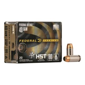 Federal Ammo, 40 S&W 180 Grain HST Personal Defence, 20 Rounds