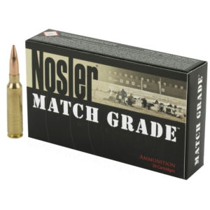 Nosler Ammo, 6.5 Creedmoor, 140 Grain, Match Grade, 20 Rounds