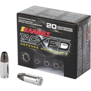 Barnes Ammo, TAC-XPD 9mm Luger +P, 115 Grain HP, 20 Rounds