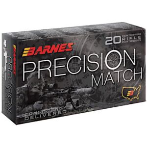 Barnes Ammo, Precision Match 300 Win Mag, 220 Grain OTM, 20 Rounds