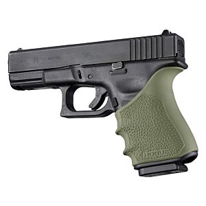 Hogue Grips, Glock 19/23 Gen3/4 HandAll Beavertail Grip Sleeve, OD Green