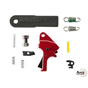 Apex Tactical, S&W M&P 2.0 9/40/45 Flat Faced Forward Set Sear & Trigger Kit, Red