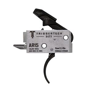 TriggerTech, AR15 Duty Single Stage Trigger, Curved Lever, PVD Black 