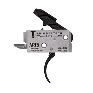 TriggerTech, AR15 Duty Two Stage Trigger, Curved Lever, PVD Black 