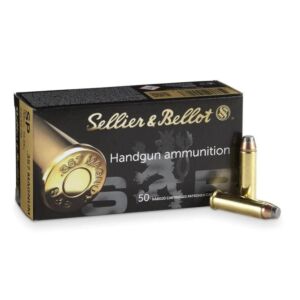 Sellier & Bellot Ammo, 357 Mag 158 Grain FMJ, 50 Rounds