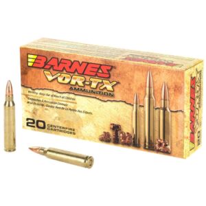 Barnes Ammo, 223 Rem, 55 Grain VOR-TX, TSX FB, 20 Rounds