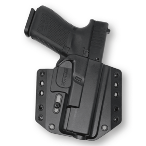 Bravo Concealment, OWB BCA 3.0 Holster, Glock 19/23/19X/19MOS GEN3/4/5, Right Hand, Black
