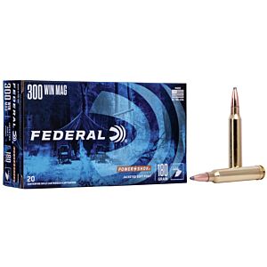 Federal Ammo, 300 Win Mag 180 Grain Power-Shok SP, 20 Rounds
