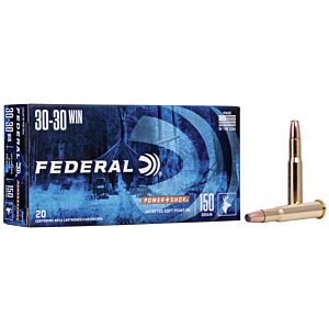 Federal Ammo, 30/30 Win 150 Grain Power-Shok SP FN, 20 Rounds