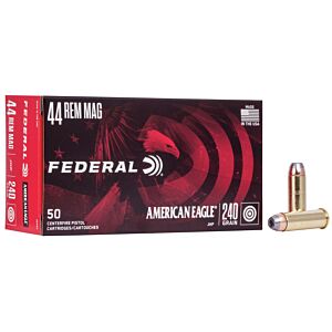 Federal Ammo, 44 Mag 240 Grain JHP, 50 Rounds