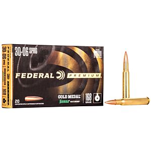 Federal Ammo, 30-06 Springfield 168 Grain MatchKing BTHP, 20 Rounds