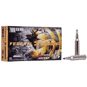 Federal Ammo, 7MM Rem Mag 155 Grain Terminal Ascent, 20 Rounds