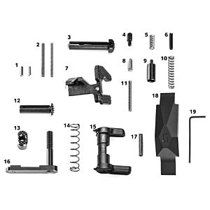 Geissele Automatics, Ultra Duty Lower Parts Kit, Less Trigger & Grip