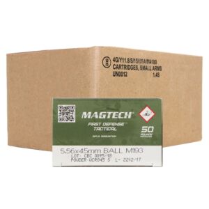 Magtech Ammo, 5.56mm NATO, 62 Grain FMJ, 1000 Rounds