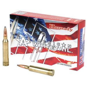 Hornady Ammo, 7mm Rem Mag 154 Grain Interlock SP, American Whitetail, 20 Rounds