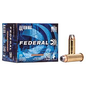 Federal Ammo, 44 Mag 240 Grain JHP, 20 Rounds