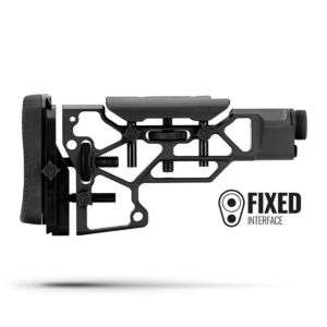 MDT Skeleton Rifle Stock, SRS Short, Fixed Interface, Black Cerakote