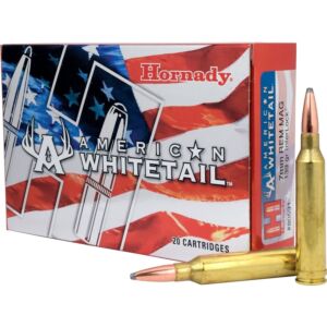 Hornady Ammo, 7mm Rem Mag 139 Grain Interlock SP, American Whitetail, 20 Rounds