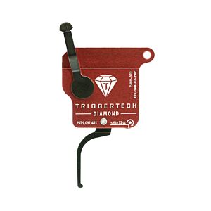 TriggerTech, Remington 700 Diamond Single Stage Trigger, Flat Lever, PVD Black