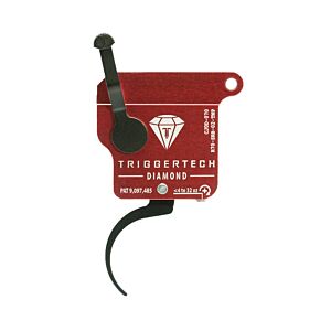 TriggerTech, Remington 700 Diamond Single Stage Trigger, Pro Curved Lever, PVD Black