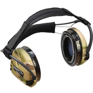 SWATCOM Tactical Active 8 Headset, Multicam Cups, NeckBand