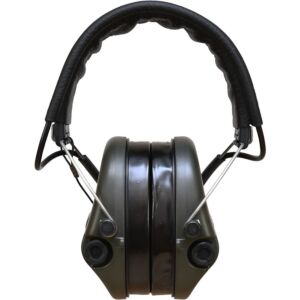 SWATCOM Tactical Active 8 Headset, OD Green Cups, Black Headband
