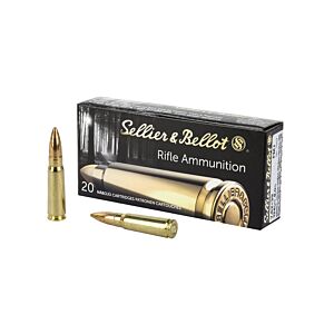 Sellier & Bellot Ammo, 7.62X39 123 Grain FMJ, 20 Rounds