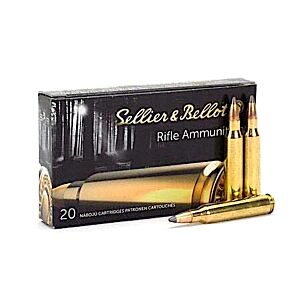 Sellier & Bellot Ammo, 22-250 55 Grain SP, 20 Rounds