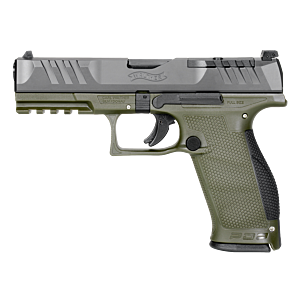 Walther Arms PDP Full Size, Green Frame, Optic Ready, 4.50" Barrel, 9mm
