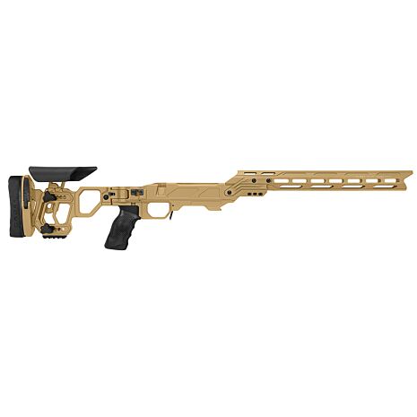Cadex Defence, Lite Competition M-Lok Chassis, Skeletonized Folding Stock,  Rem700, Short Action, Right Hand, Tan