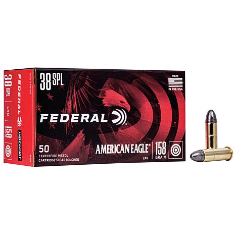 Federal Ammo, 38 Special 158 Grain LRN, 50 Rounds