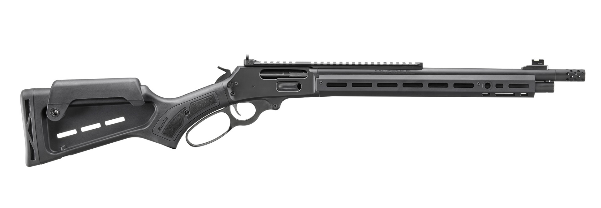 Marlin 336 Dark Series Lever Action Rifle, 16.17" Barrel, MLOK Stock